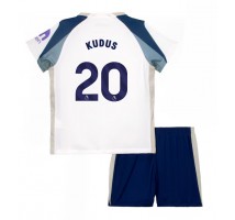 Tottenham Hotspur Mohammed Kudus #20 Koszulka Podstawowa dzieci 2025-26 Krótki Rękaw (+ krótkie spodenki)